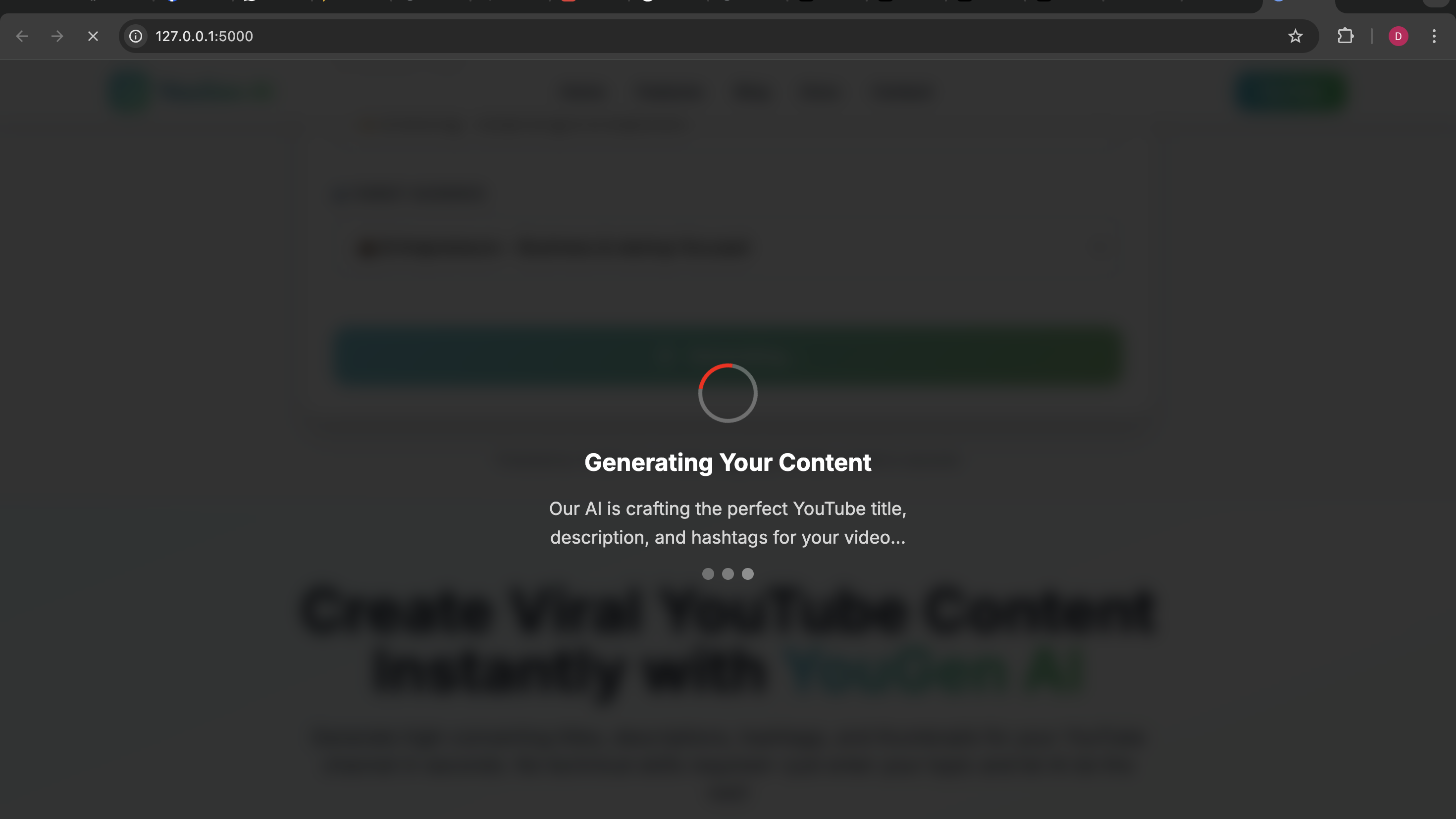 Tube Genuis AI Content Generated Successfully